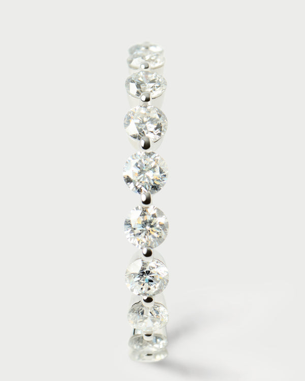 PDPAOLA Diamonds and white gold Astra eternity ring