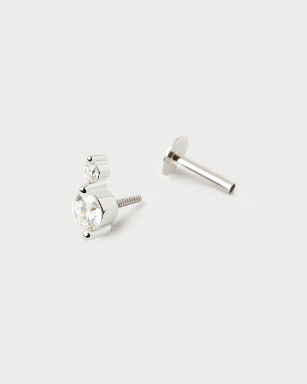 PDPAOLA Diamonds and white gold Eve Mini ear piercing