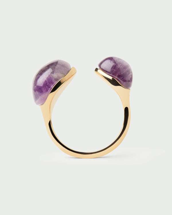 PDPAOLA Amethyst Gravity Ring