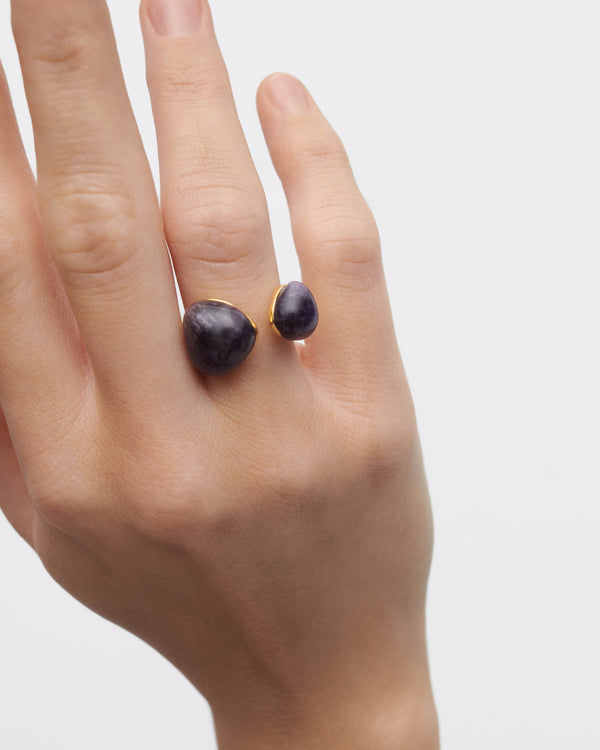PDPAOLA Amethyst Gravity Ring