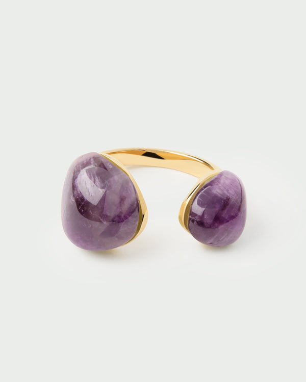 PDPAOLA Amethyst Gravity Ring