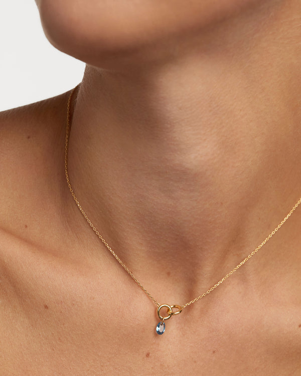 PDPAOLA Blue Lily Necklace