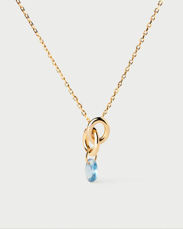 PDPAOLA Blue Lily necklace