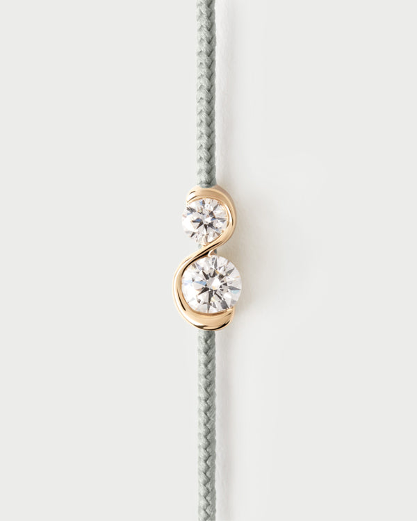PDPAOLA Dafne Diamond cord bracelet