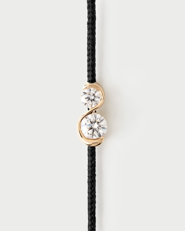 PDPAOLA Dafne Diamond Cord Bracelet