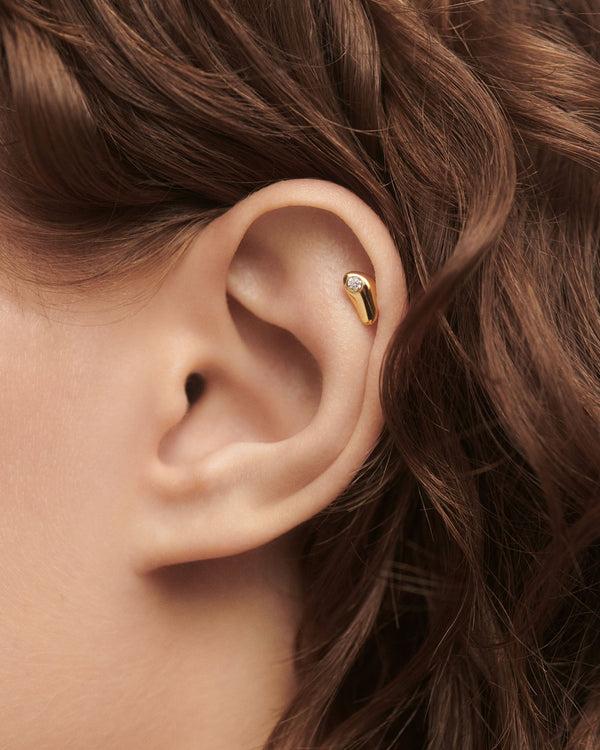 PDPAOLA Delta Single Stud Earring
