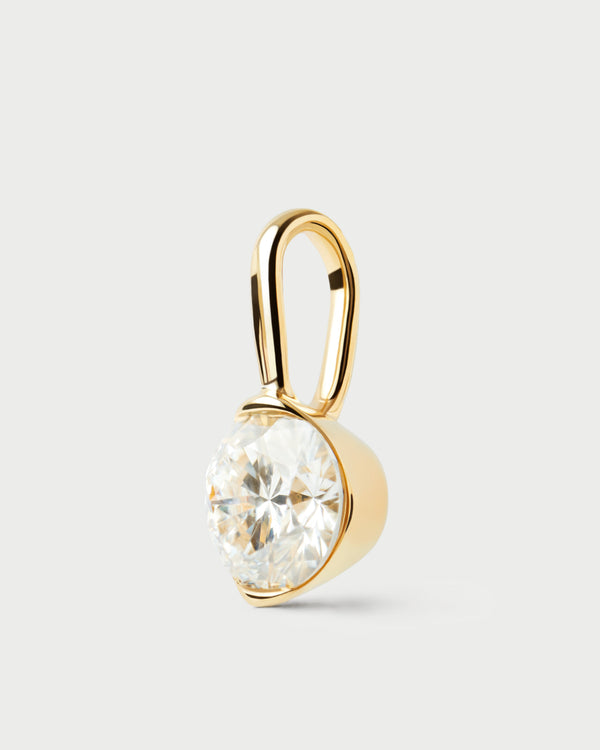 PDPAOLA Diamond and gold Grace Mini pendant