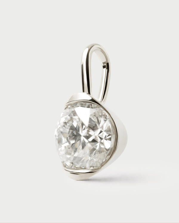 PDPAOLA Diamond and white gold Grace pendant