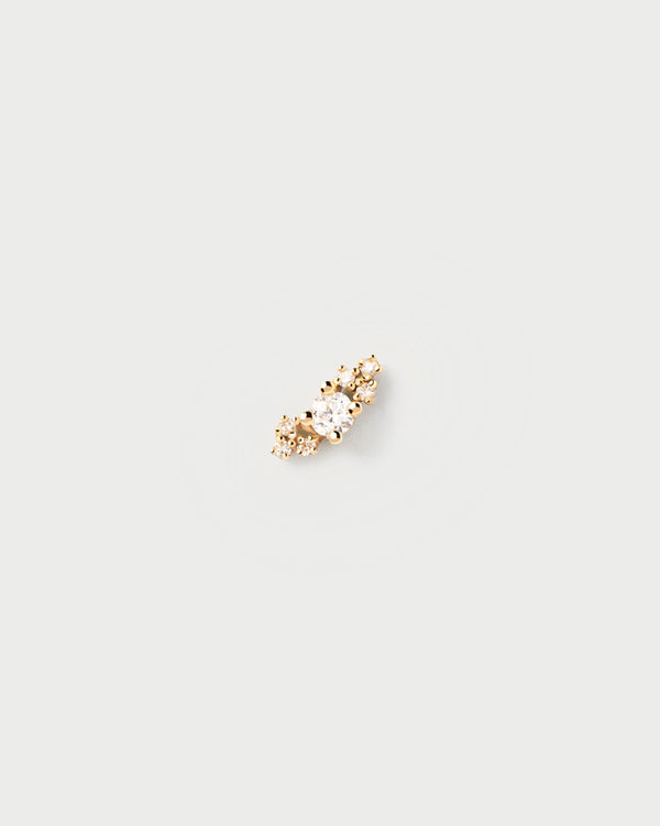 PDPAOLA Diamonds and gold Amelie Single Earring