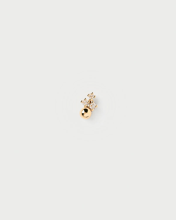 PDPAOLA Diamonds and gold Blake Single Earring