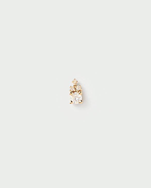 PDPAOLA Diamonds and gold Chelsea Single Earring