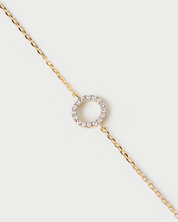 PDPAOLA Diamonds and gold Circle bracelet