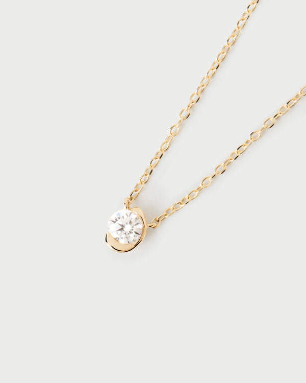 PDPAOLA Diamonds and gold Delia necklace