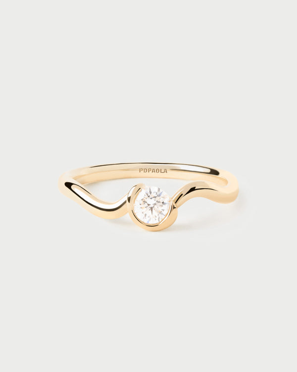PDPAOLA Diamonds And Gold Delia Ring