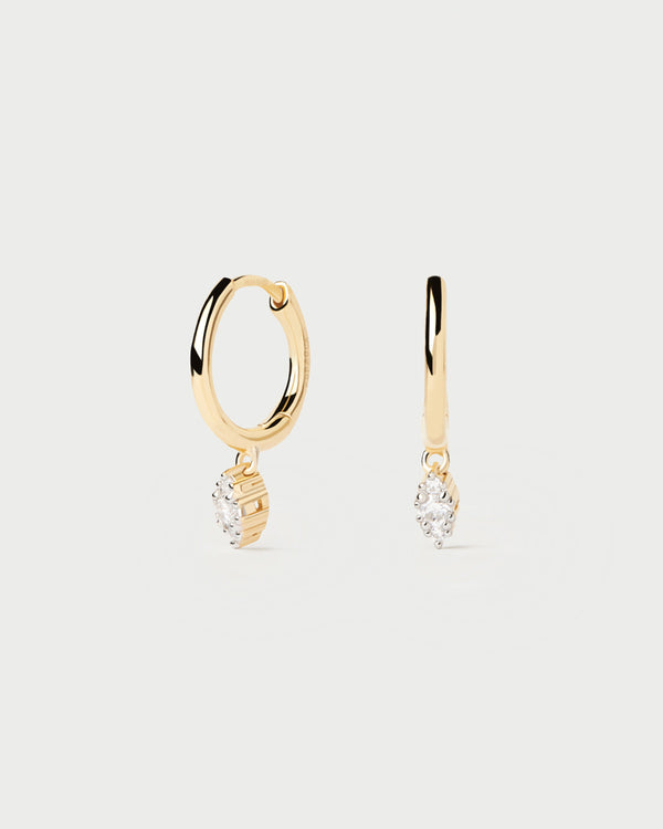 PDPAOLA Diamonds And Gold Emi Hoops