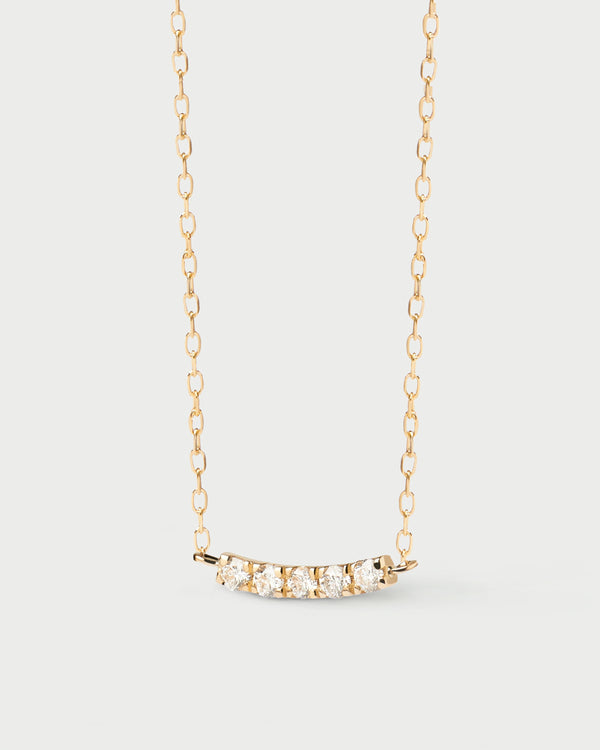 PDPAOLA Diamonds and Gold Eternity Necklace