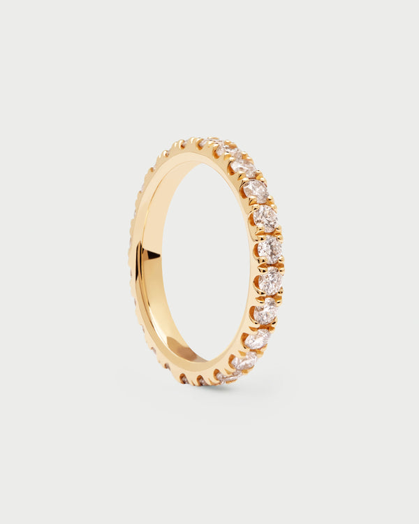 PDPAOLA Diamonds and gold Eternity Supreme Ring