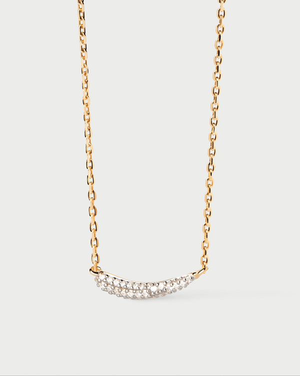 PDPAOLA Diamonds and gold Nilo necklace