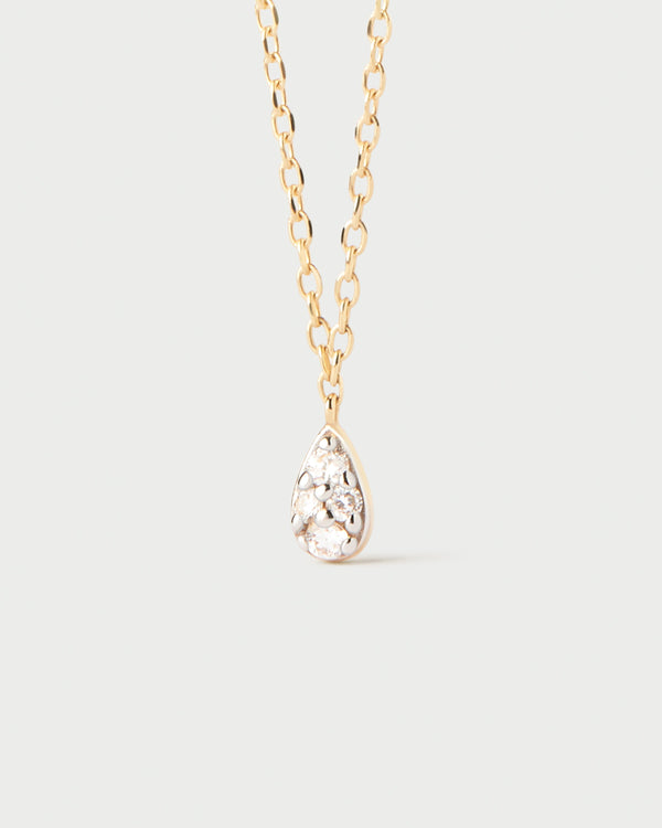 PDPAOLA Diamonds and gold Rio solitary necklace