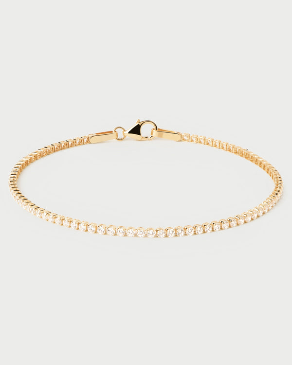 PDPAOLA Diamonds and Gold Tennis Bracelet
