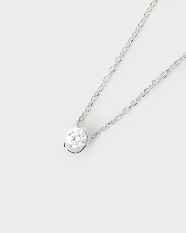 PDPAOLA Diamonds and white gold Delia necklace
