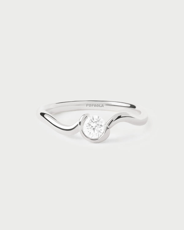 PDPAOLA Diamonds and white gold Delia ring
