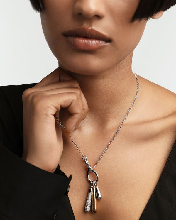 PDPAOLA Drop Silver Pendant