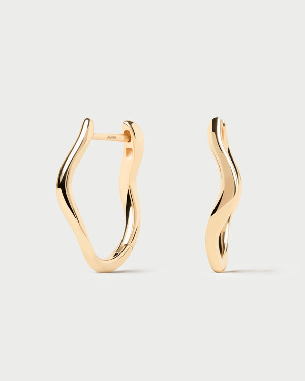PDPAOLA Gold Mini Selene Hoops