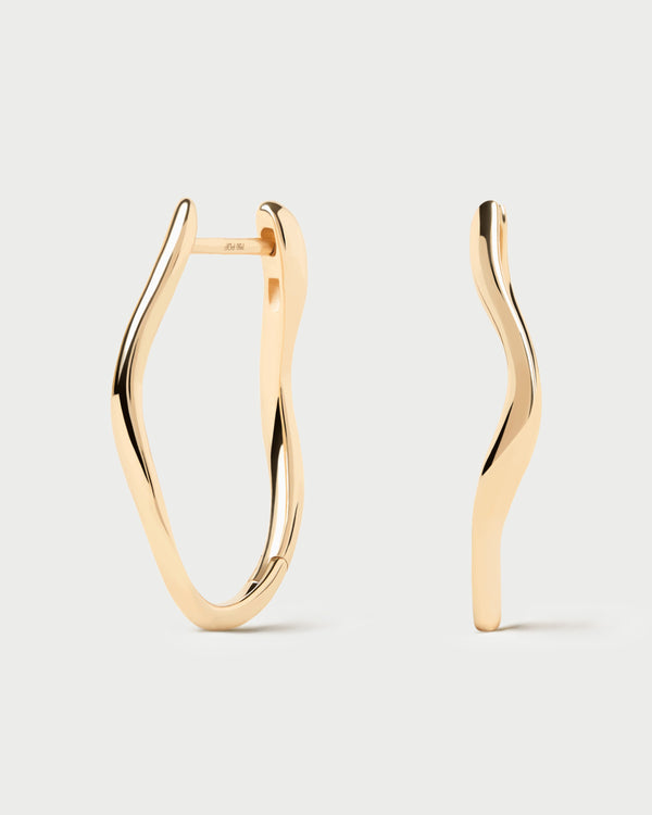 PDPAOLA Gold Selene hoops