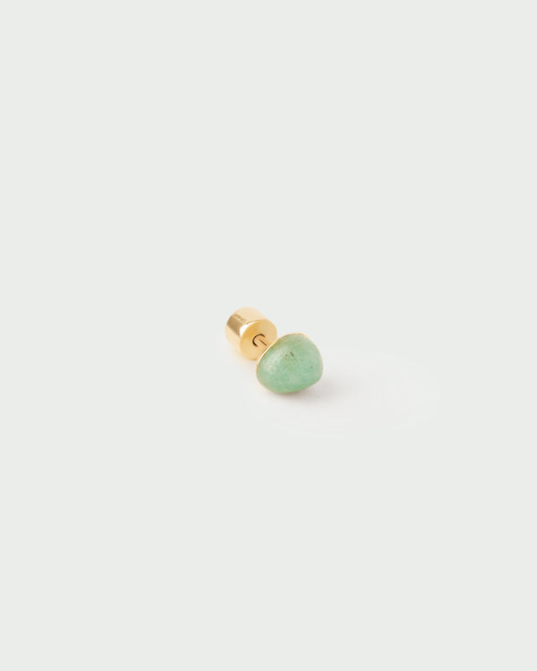 PDPAOLA Green Aventurine Gravity Ear Piercing