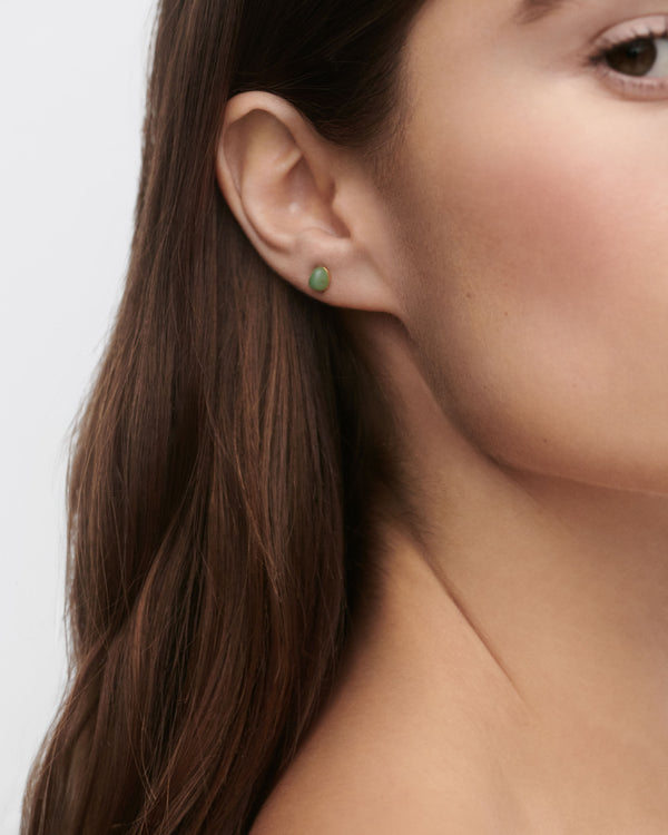 PDPAOLA Green Aventurine Gravity Ear Piercing