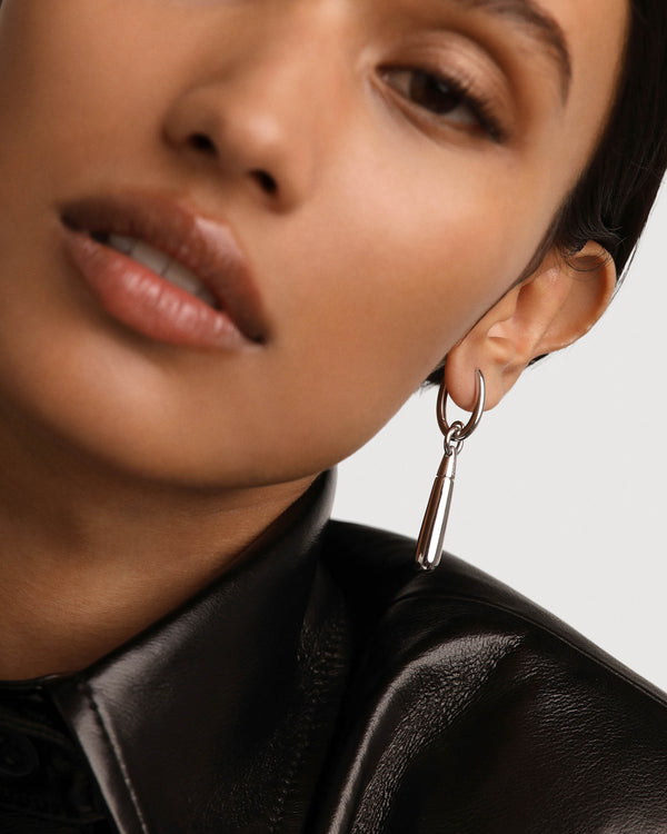 PDPAOLA Large Jupiter Silver Single Hoop