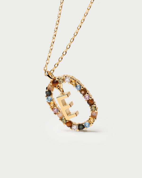 PDPAOLA Letter E Necklace