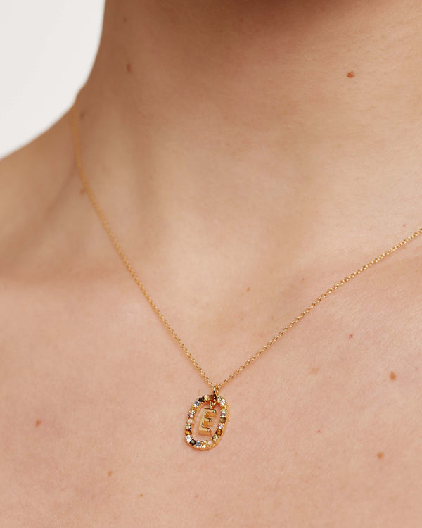 PDPAOLA Letter E Necklace