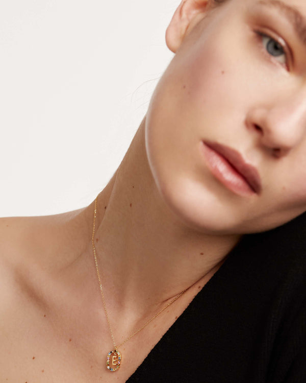 PDPAOLA Letter E Necklace