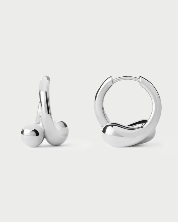PDPAOLA Loop silver hoops