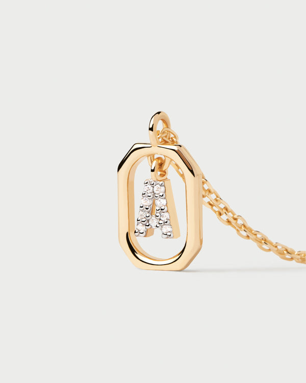 PDPAOLA Mini Letter A Necklace