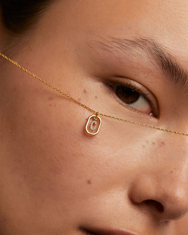 PDPAOLA Mini Letter C Necklace