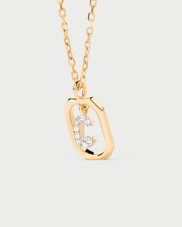 PDPAOLA Mini Letter C Necklace