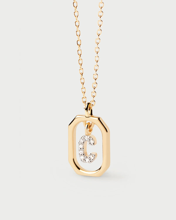 PDPAOLA Mini Letter C Necklace