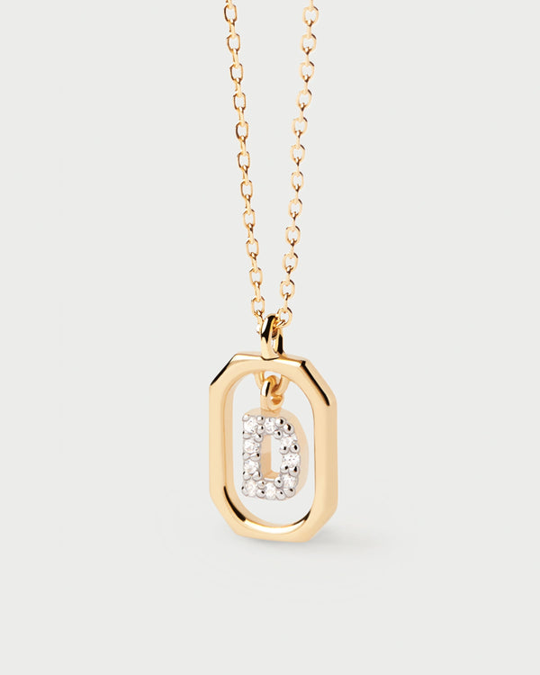 PDPAOLA Mini Letter D Necklace