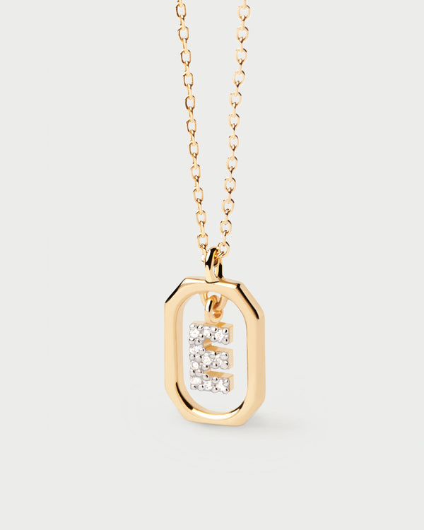 PDPAOLA Mini Letter E Necklace