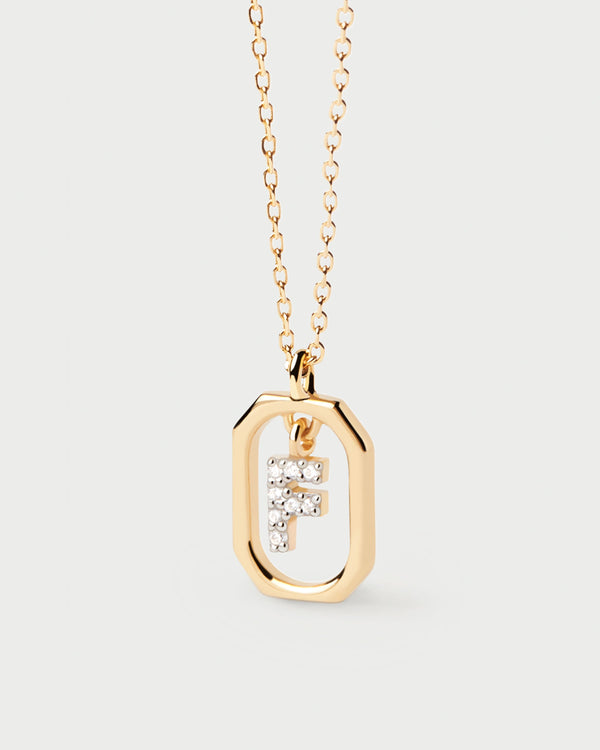 PDPAOLA Mini Letter F Necklace