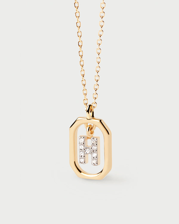 PDPAOLA Mini Letter H Necklace