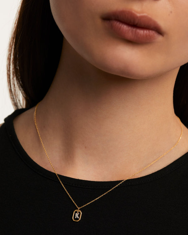 PDPAOLA Mini Letter K Necklace