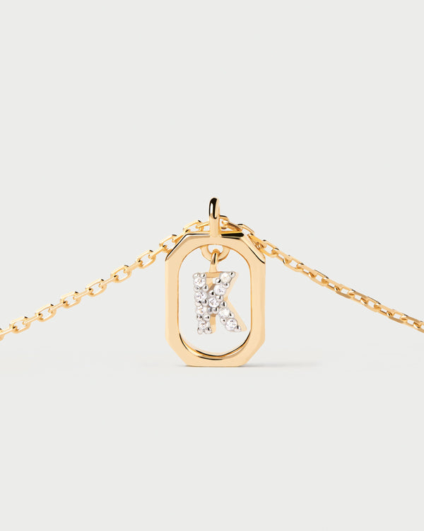 PDPAOLA Mini Letter K Necklace