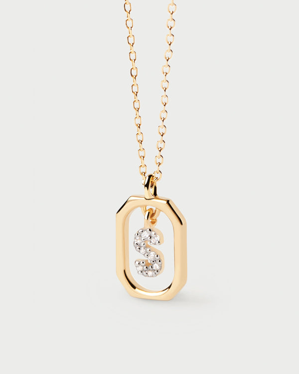 PDPAOLA Mini Letter Necklace