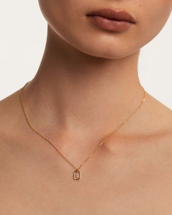 PDPAOLA Mini Letter Q Necklace