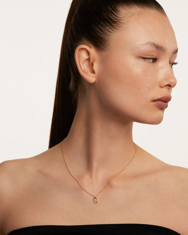 PDPAOLA Mini Letter Q Necklace
