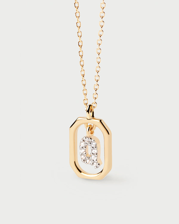 PDPAOLA Mini Letter Q Necklace